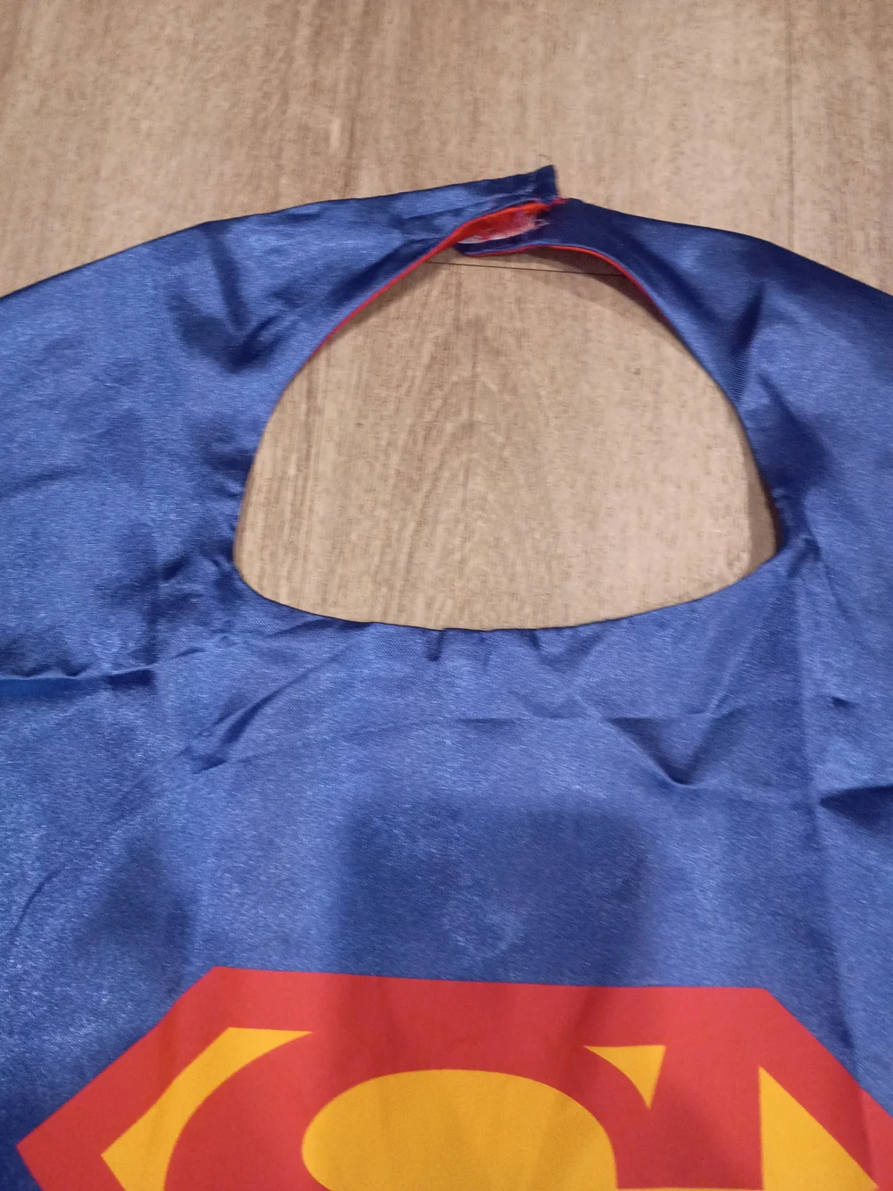 Superman/Supergirl Kids Cape - Blue with Red & Yellow Logo